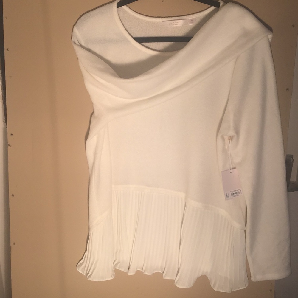 NWT white sweater